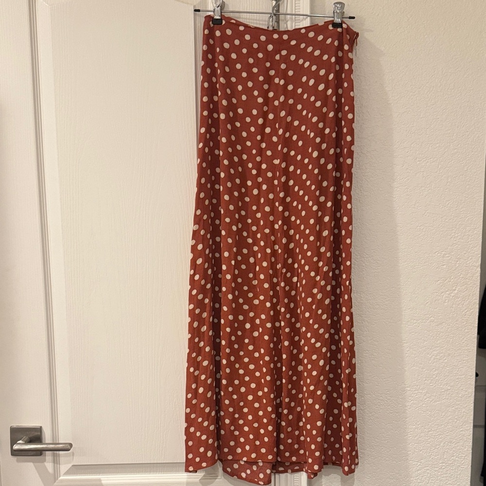 Mango Polka Dot Maxi Skirt